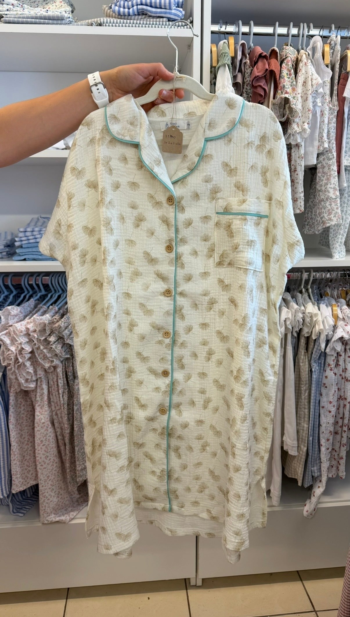 Camisón hojas