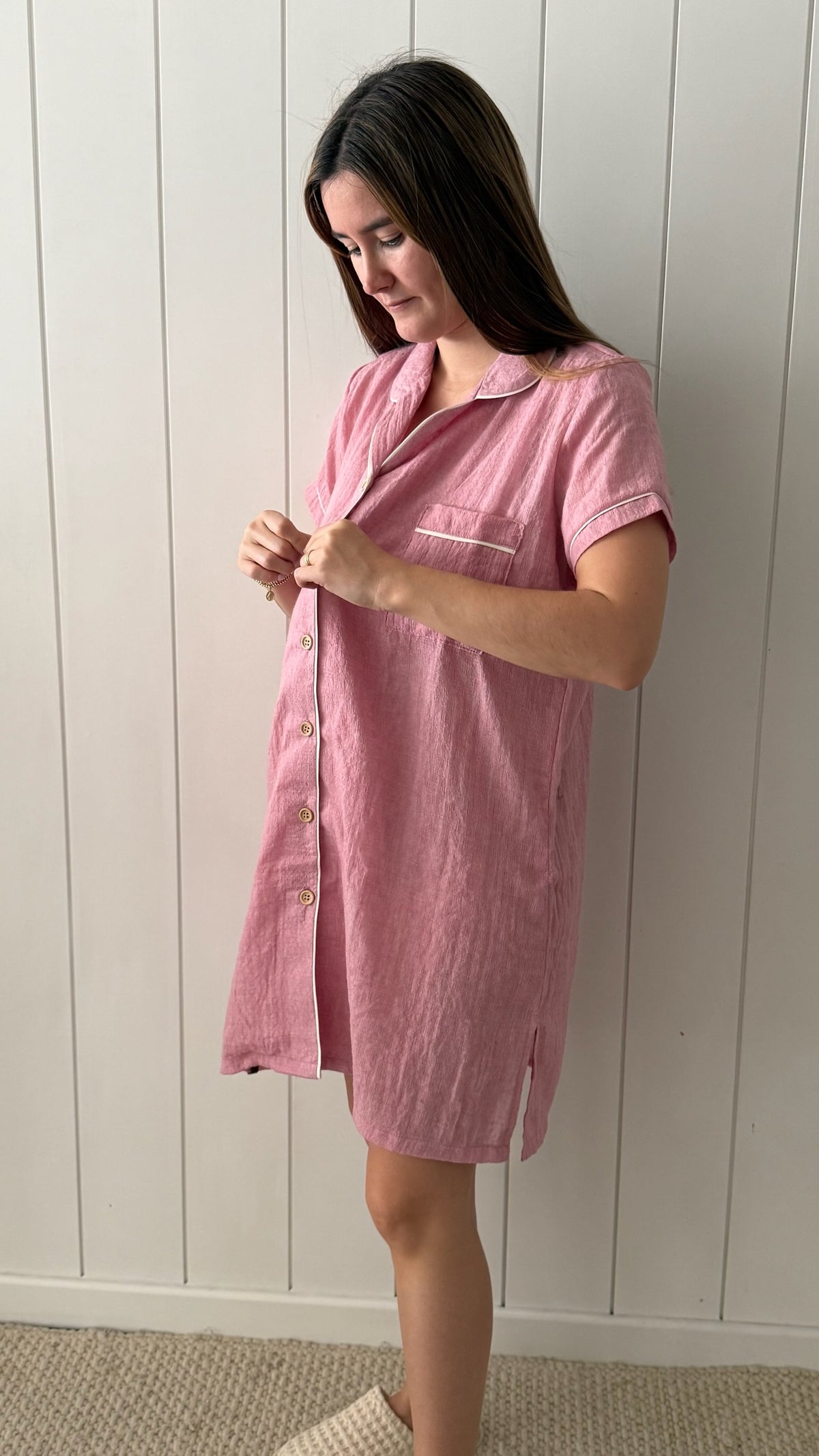 Camisón rosa viejo